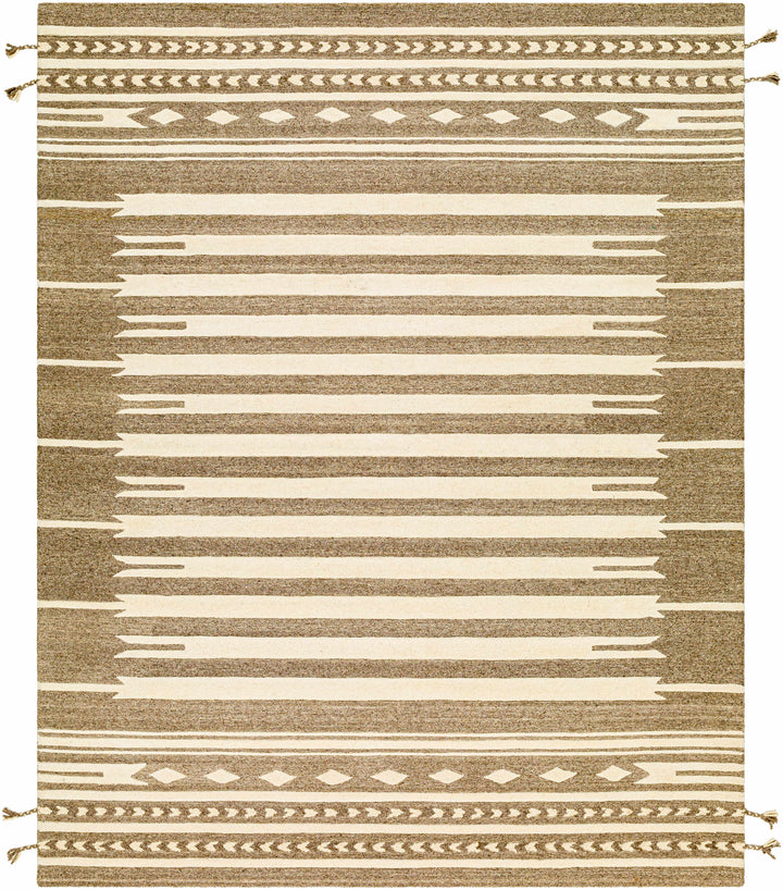 Oatmeal Hand Tufted 100% Wool Global Rectangle Handmade rug, Indoor use only, has fringe, non-washable. runner also available