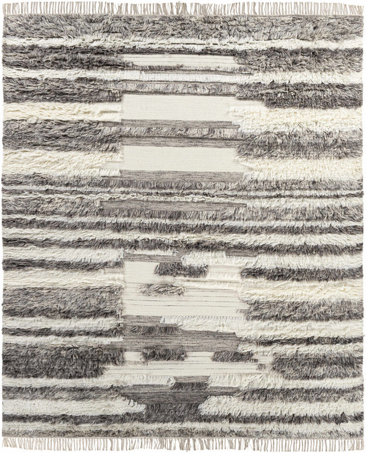Cream Hand Woven 100% NZ Wool Cottage Rectangle Handmade rug, Indoor use only, has fringe, non-washable.