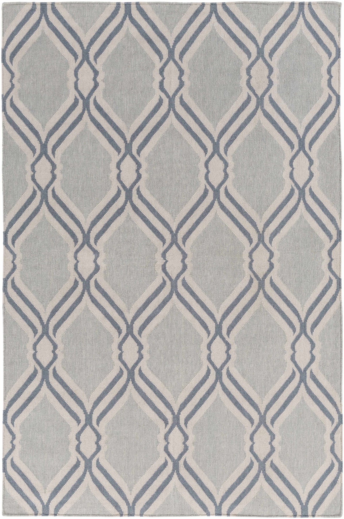 Slate Hand Woven 100% Wool Modern Rectangle Handmade rug, Indoor use only, no fringe, non-washable.
