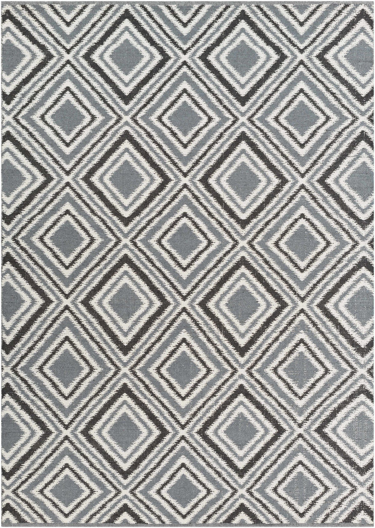 Ivory Hand Woven 100% Wool Modern Rectangle Handmade rug, Indoor use only, no fringe, non-washable. runner also available