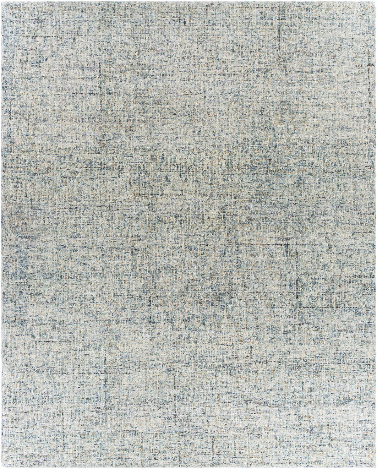 Navy Hand Tufted 100% Wool Modern Rectangle Handmade rug, Indoor use only, no fringe, non-washable.