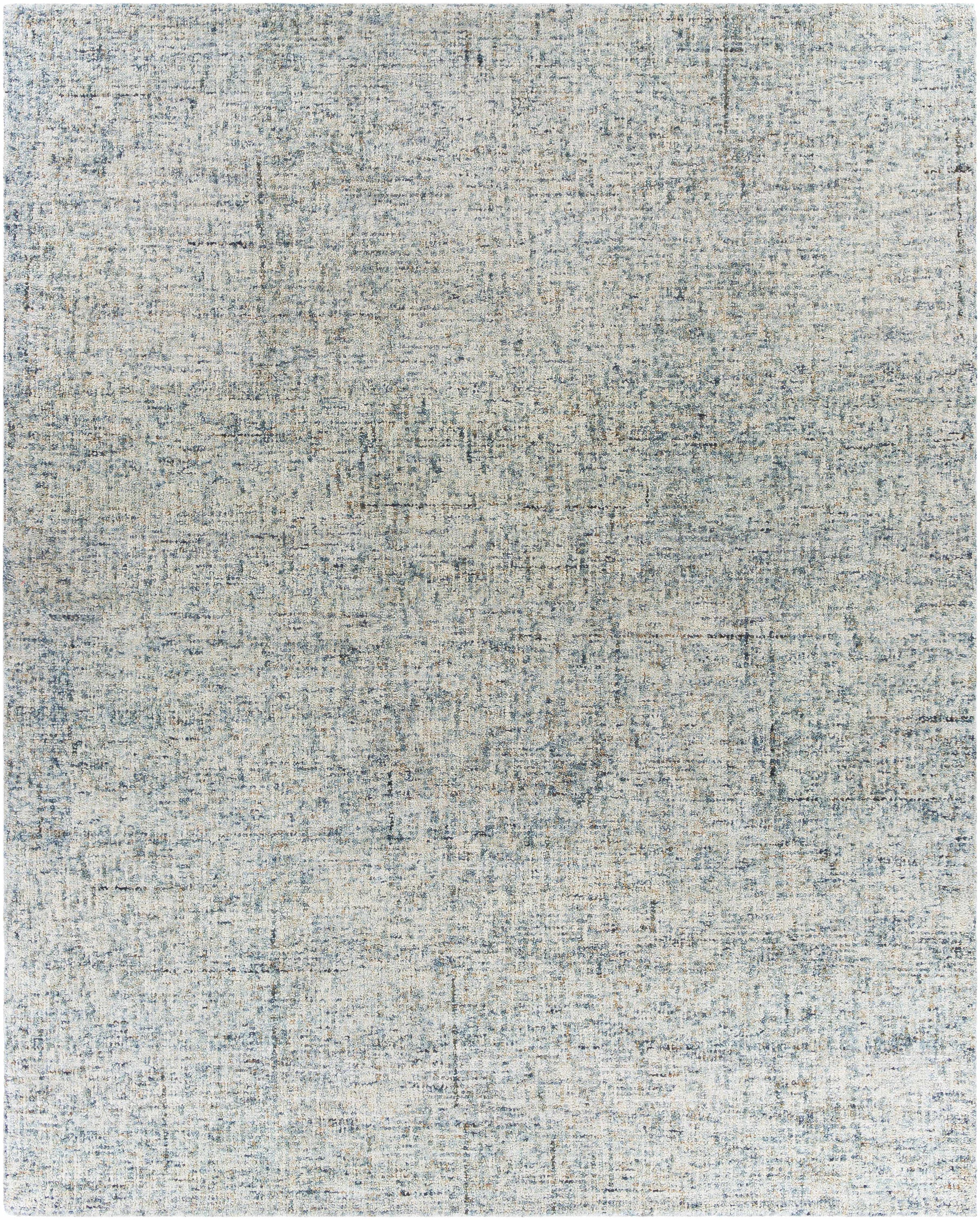 Navy Hand Tufted 100% Wool Modern Rectangle Handmade rug, Indoor use only, no fringe, non-washable.