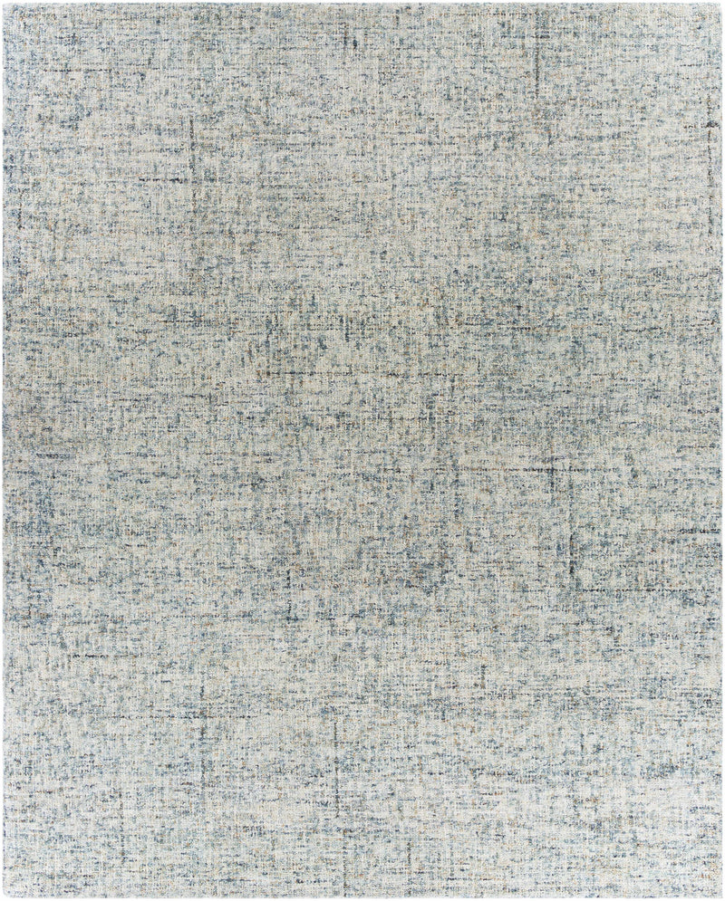 Navy Hand Tufted 100% Wool Modern Rectangle Handmade rug, Indoor use only, no fringe, non-washable.