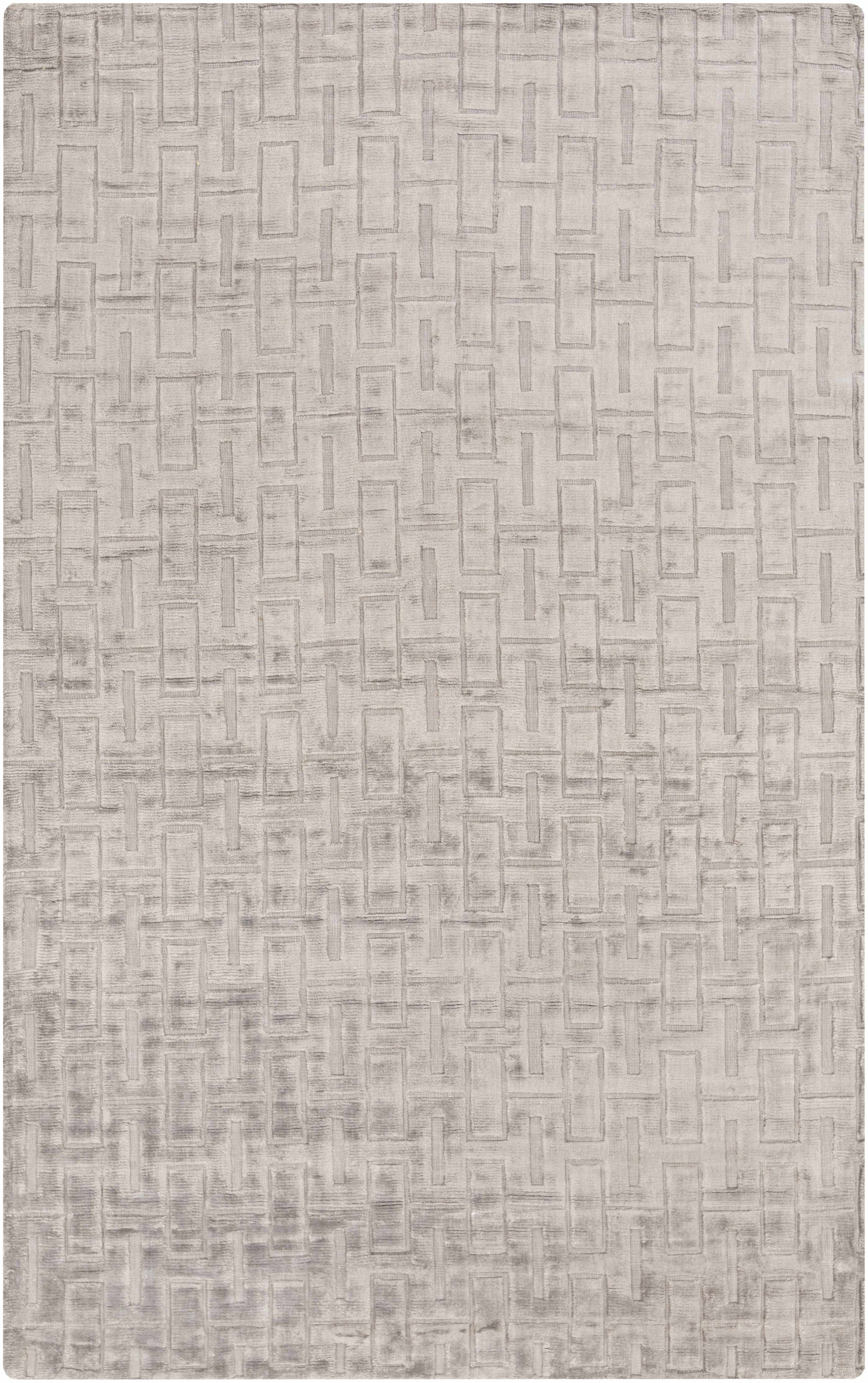 Lavender Hand Woven 100% Viscose Modern Rectangle Handmade rug, Indoor use only, no fringe, non-washable.