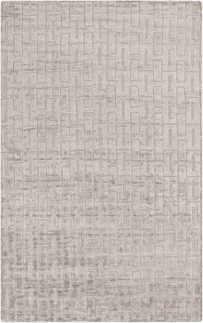 Lavender Hand Woven 100% Viscose Modern Rectangle Handmade rug, Indoor use only, no fringe, non-washable.