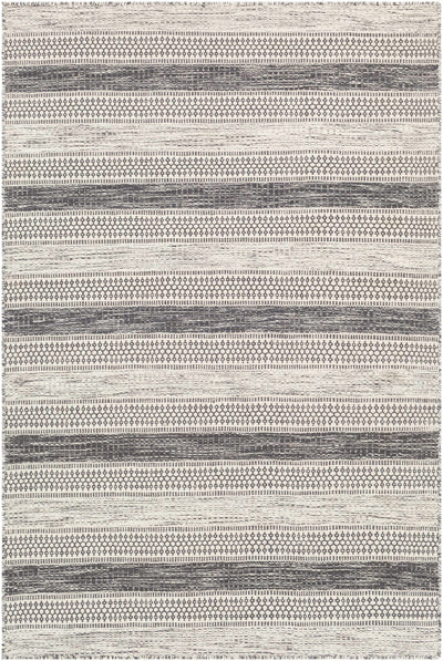 Black Hand Woven 100% Wool Global Rectangle Handmade rug, Indoor use only, no fringe, non-washable. runner also available