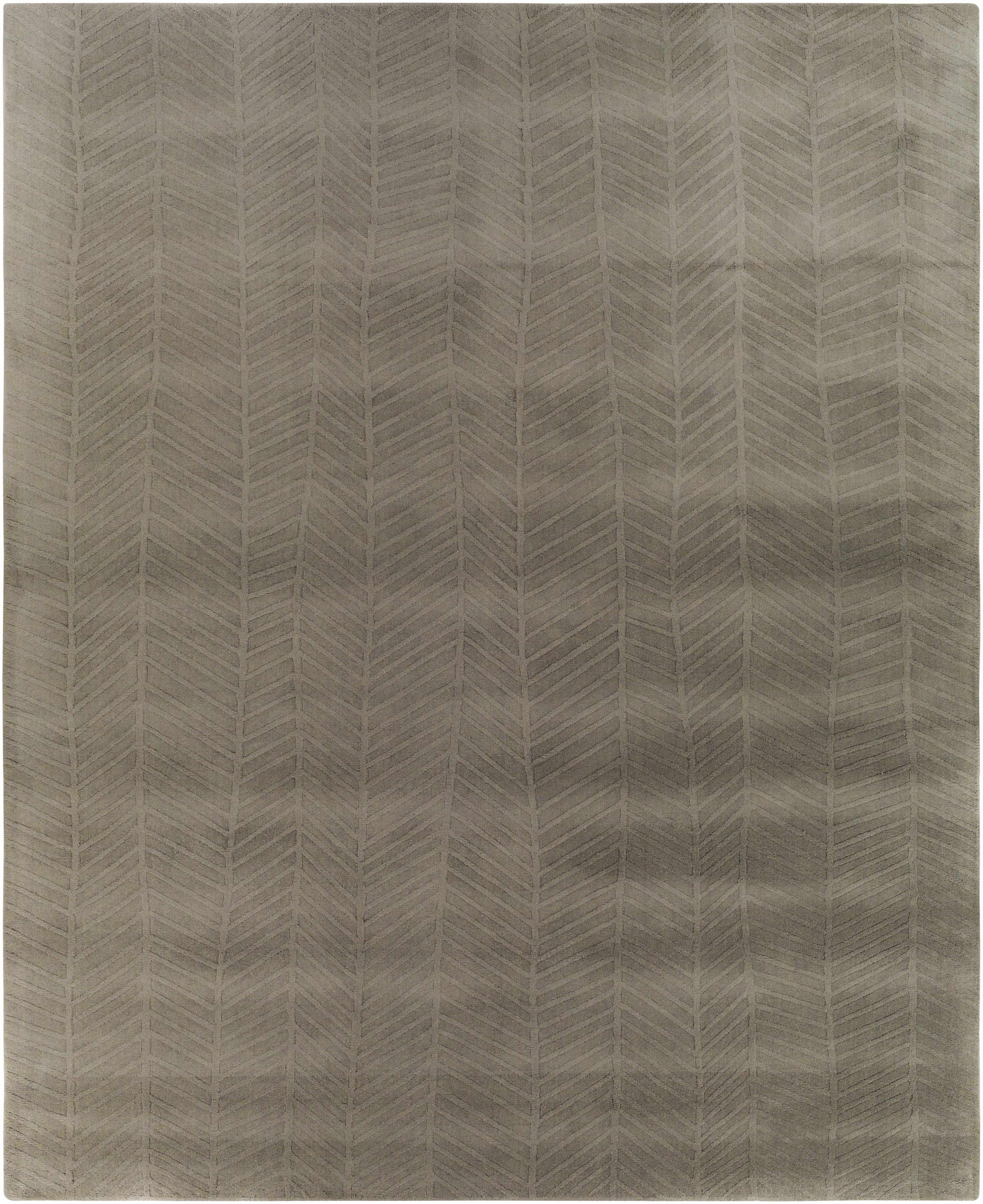 Charcoal Hand Loomed 100% Wool Modern Rectangle Handmade rug, Indoor use only, no fringe, non-washable. runner also available