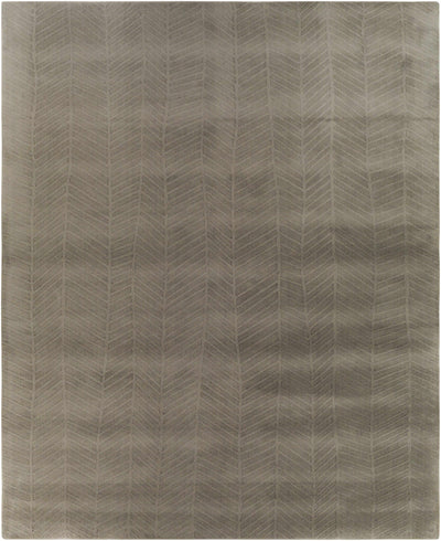 Charcoal Hand Loomed 100% Wool Modern Rectangle Handmade rug, Indoor use only, no fringe, non-washable. runner also available