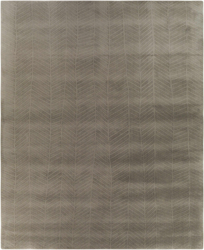Charcoal Hand Loomed 100% Wool Modern Rectangle Handmade rug, Indoor use only, no fringe, non-washable. runner also available