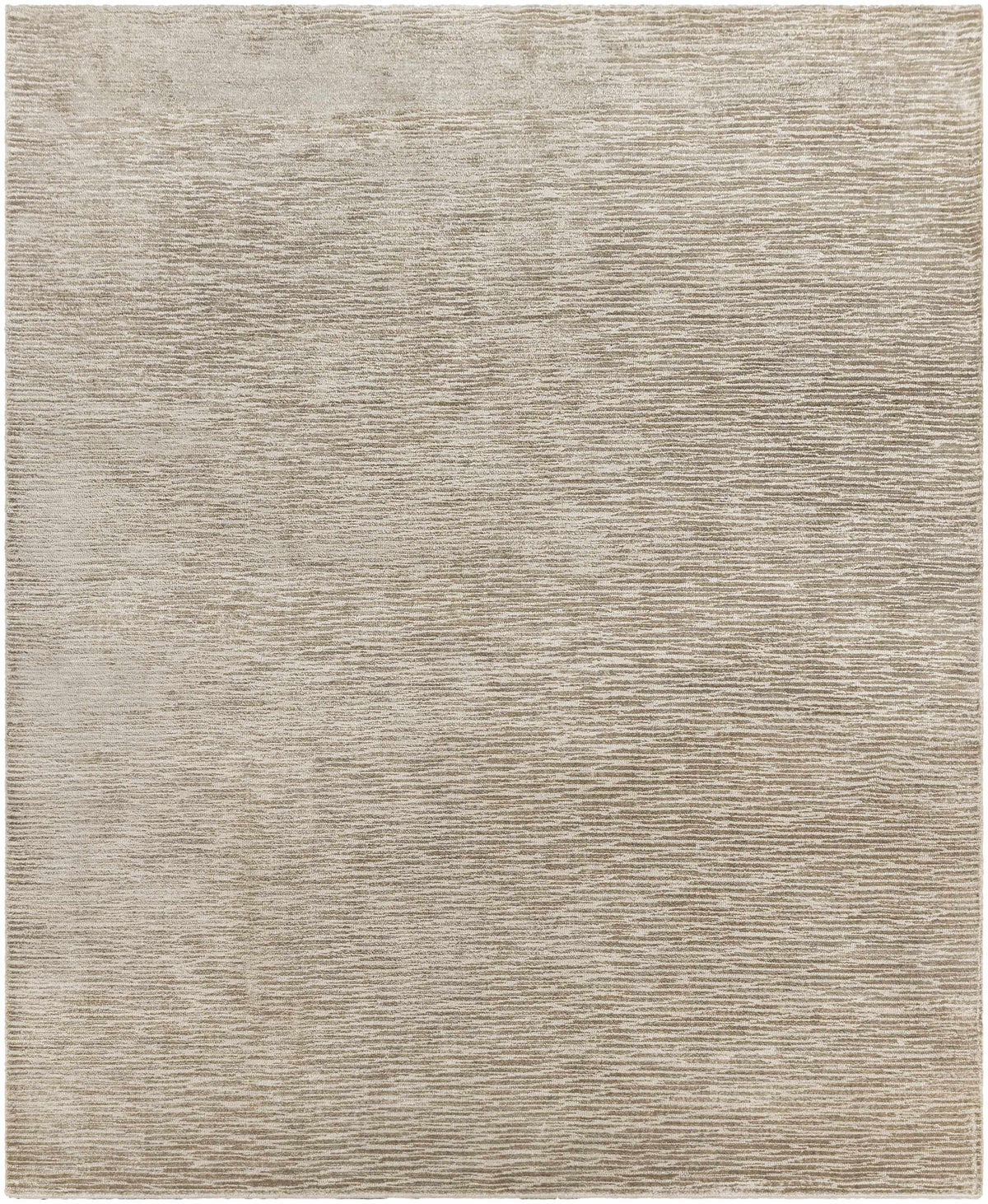 Light Beige Hand Loomed 100% Viscose Modern Rectangle Handmade rug, Indoor use only, no fringe, non-washable.
