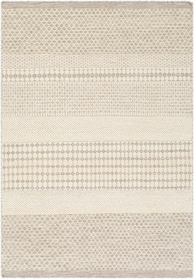 Light Beige Hand Woven 100% Wool Global Rectangle Handmade rug, Indoor use only, no fringe, non-washable. runner also available