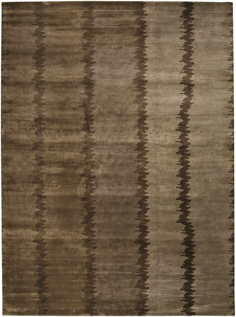 Multicolor Hand Knotted 90% Wool, 10% Viscose Cottage Rectangle Handmade rug, Indoor use only, no fringe, non-washable.
