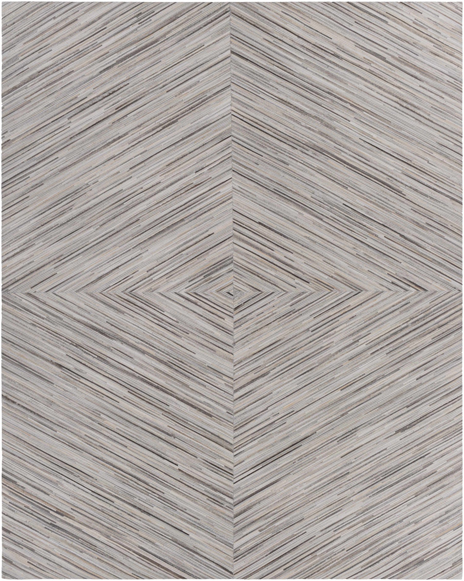 Cream Hand Crafted 100% Hair On Hide Modern Rectangle Handmade rug, Indoor use only, no fringe, non-washable.