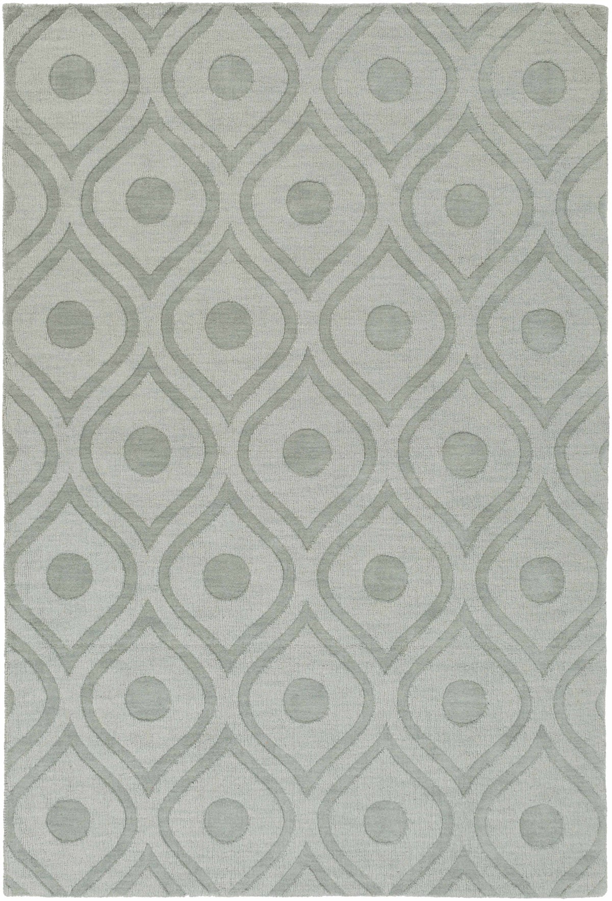 Sage Hand Loomed 100% Wool Modern Rectangle Handmade rug, Indoor use only, no fringe, non-washable. round, runner also available