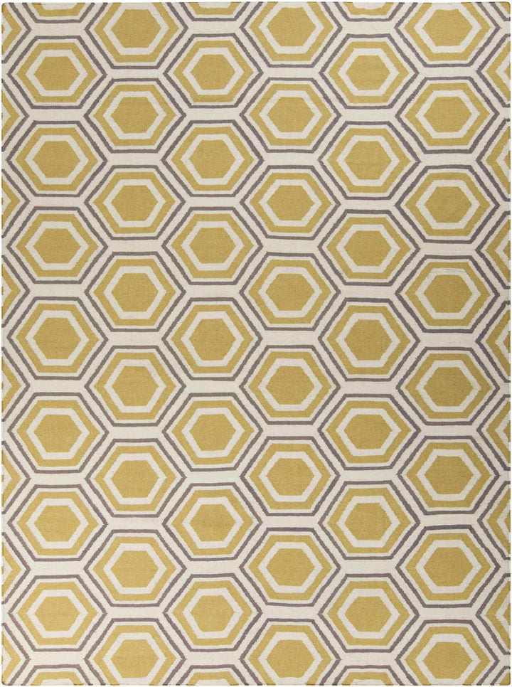 Light Beige Hand Woven 100% Wool Modern Rectangle Handmade rug, Indoor use only, no fringe, non-washable.
