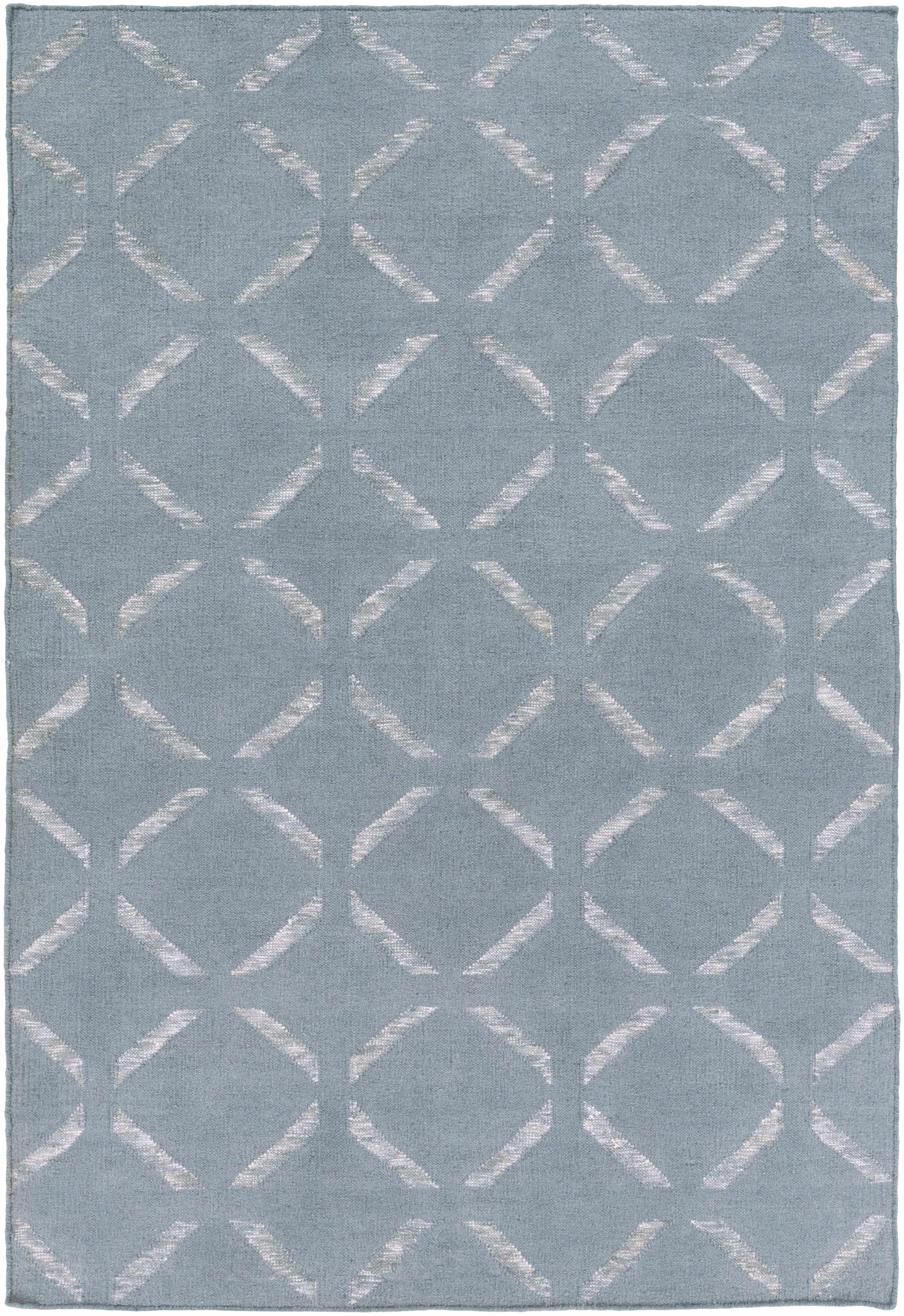 Medium Gray Hand Woven 50% Wool, 30% Viscose, 20% Cotton Modern Rectangle Handmade rug, Indoor use only, no fringe, non-washable. runner also available