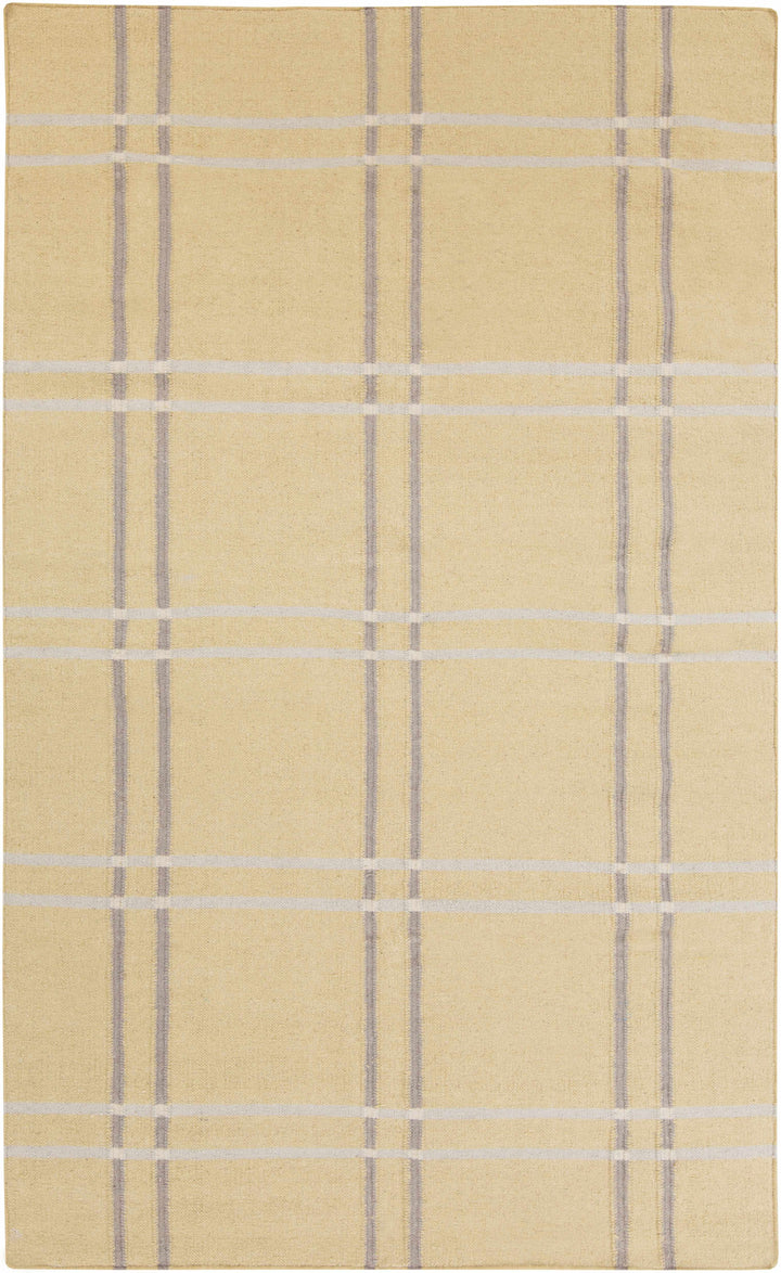 Tan Hand Woven 100% Wool Modern Rectangle Handmade rug, Indoor use only, no fringe, non-washable. runner also available