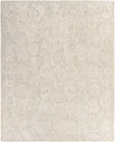 Charcoal Hand Loomed 55% Viscose, 45% Wool Traditional Rectangle Handmade rug, Indoor use only, no fringe, non-washable.