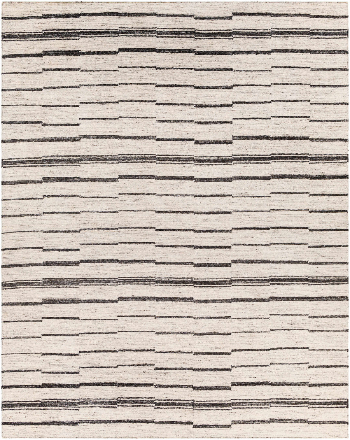 Cream Hand Woven 60% Wool, 40% Viscose Global Rectangle Handmade rug, Indoor use only, no fringe, non-washable.