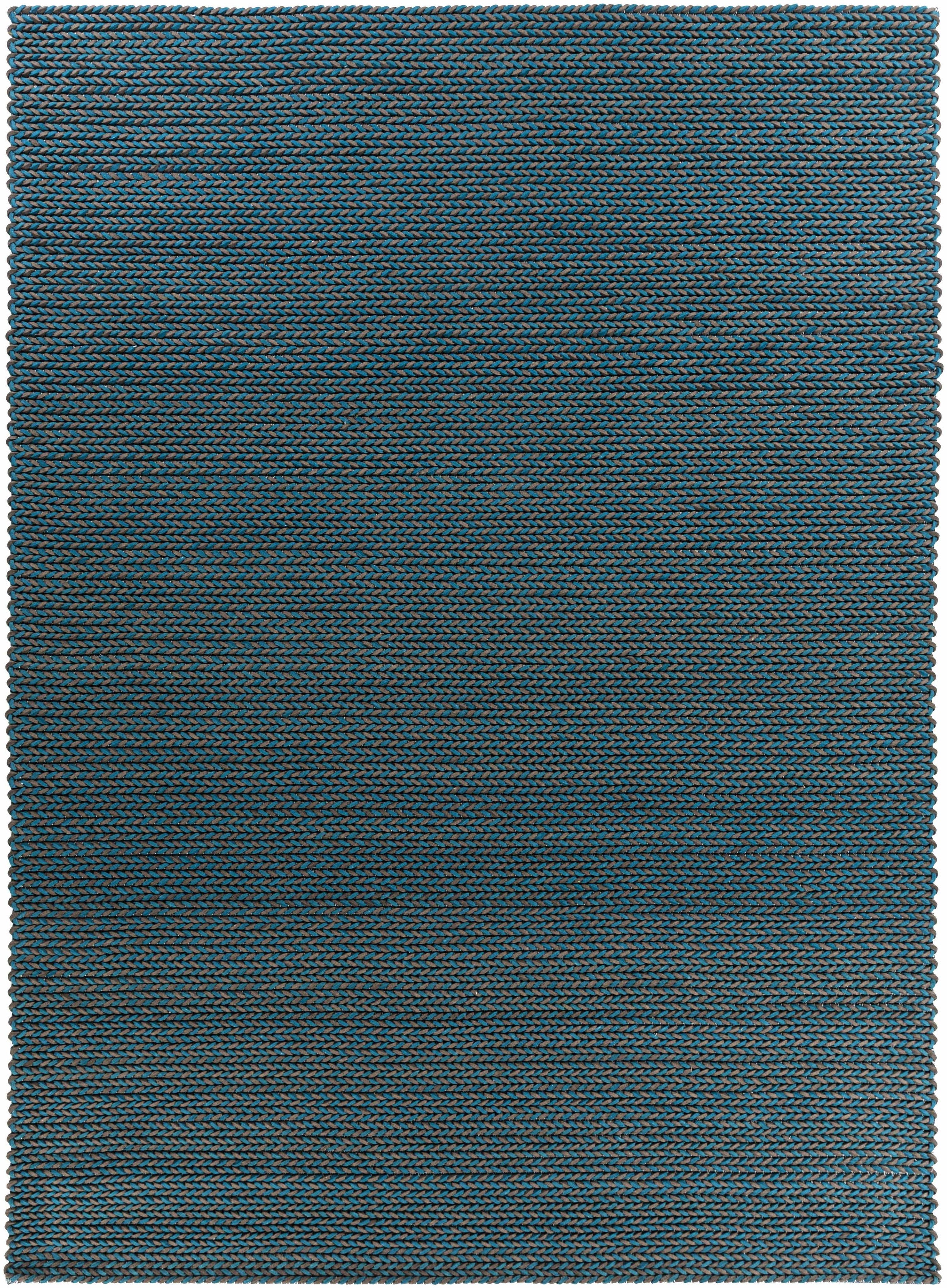 Deep Teal Hand Woven 100% Wool Cottage Rectangle Handmade rug, Indoor use only, no fringe, non-washable.