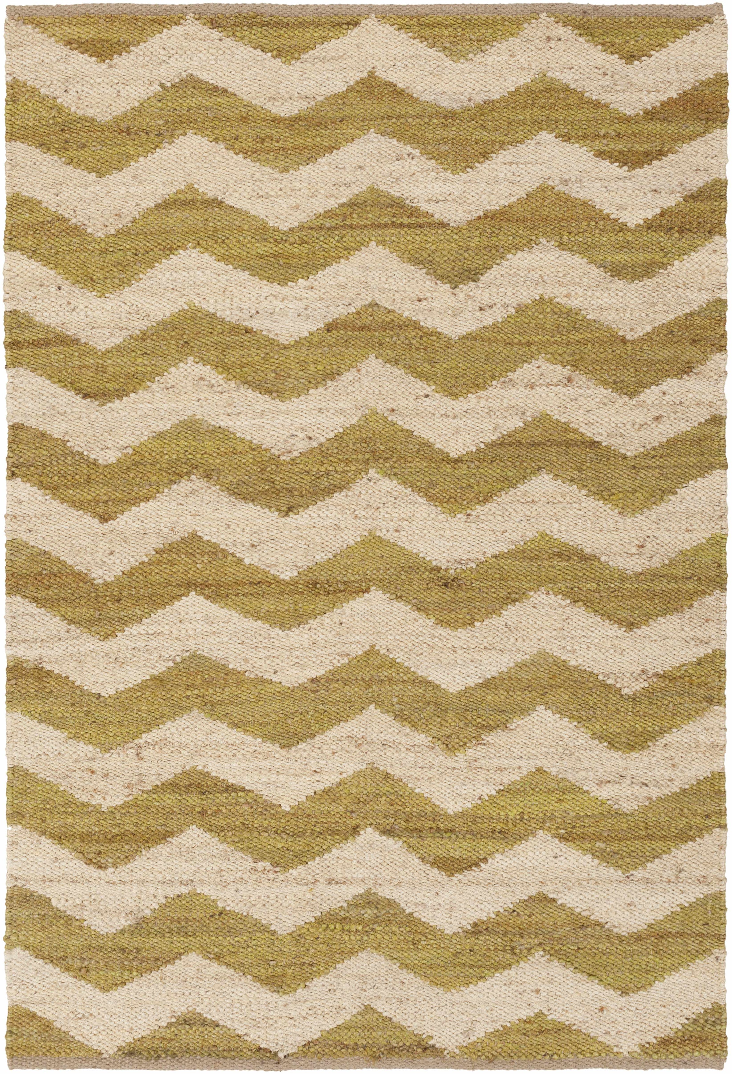 Olive Hand Woven 100% Jute Modern Rectangle Handmade rug, Indoor use only, no fringe, non-washable.