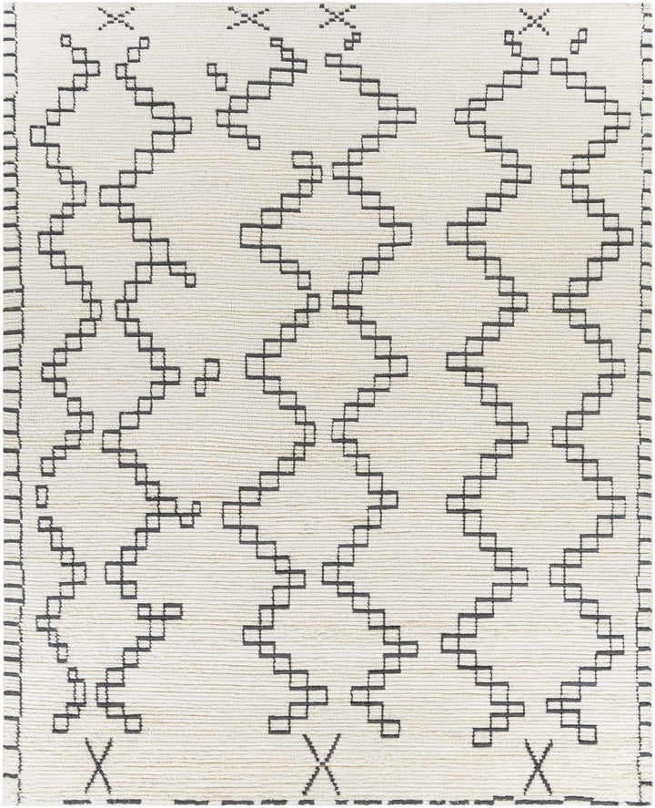 Ivory Hand Woven 100% Wool Global Rectangle Handmade rug, Indoor use only, no fringe, non-washable. runner also available