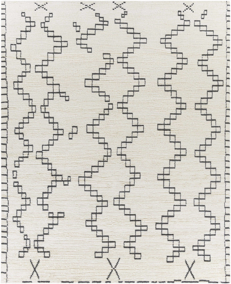 Ivory Hand Woven 100% Wool Global Rectangle Handmade rug, Indoor use only, no fringe, non-washable. runner also available