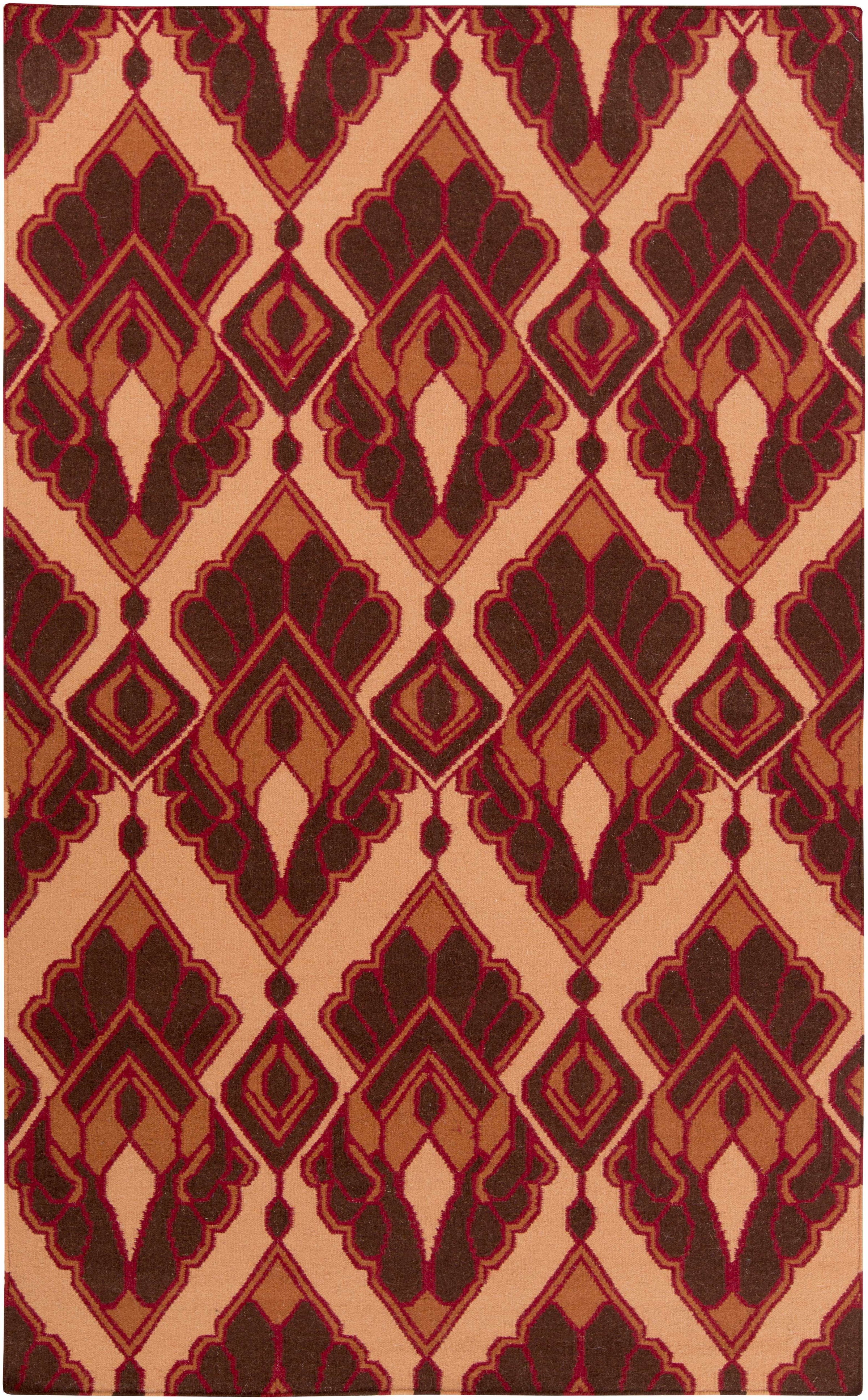 Dark Brown Hand Woven 100% Wool Modern Rectangle Handmade rug, Indoor use only, no fringe, non-washable. runner also available