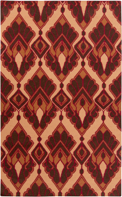 Dark Brown Hand Woven 100% Wool Modern Rectangle Handmade rug, Indoor use only, no fringe, non-washable. runner also available