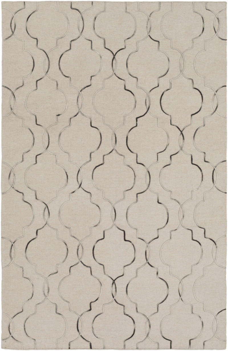Taupe Hand Woven 100% Wool Global Rectangle Handmade rug, Indoor use only, no fringe, non-washable. runner also available