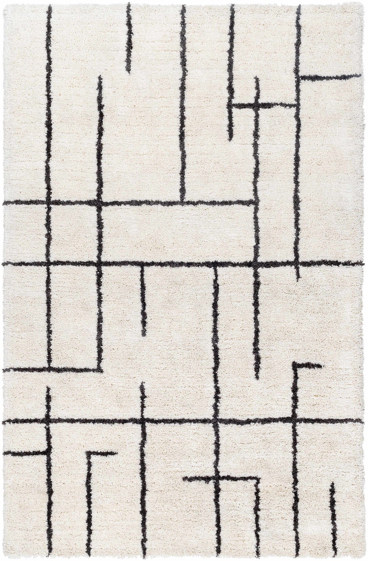 Ivory Hand Tufted 100% Microfiber Global Rectangle Handmade rug, Indoor use only, no fringe, non-washable.