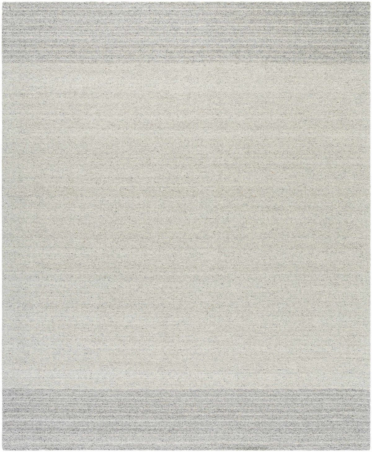Ivory Hand Loomed 100% Wool Cottage Rectangle Handmade rug, Indoor use only, no fringe, non-washable.