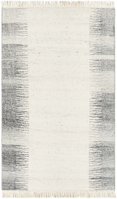Tan Hand Woven 100% Wool Modern Rectangle Handmade rug, Indoor use only, has fringe, non-washable. runner also available