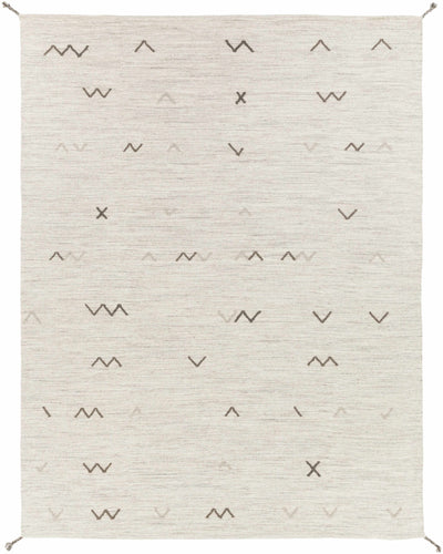 Off-White Hand Woven 100% Wool Global Rectangle Handmade rug, Indoor use only, no fringe, non-washable. runner also available