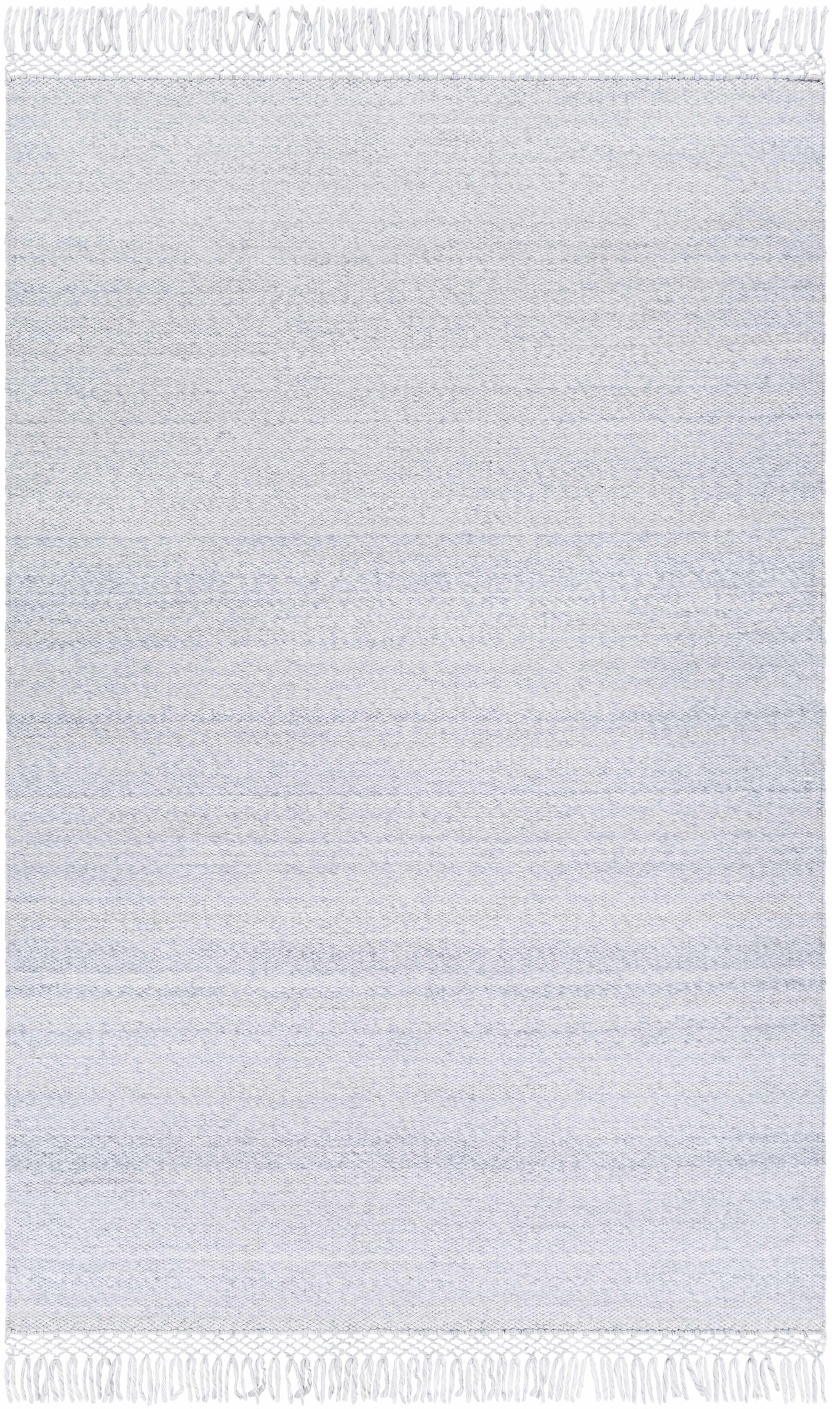 Light Slate Hand Woven 100% Recycled PET Yarn Modern Rectangle Handmade rug, Indoor use only, has fringe, non-washable. runner also available
