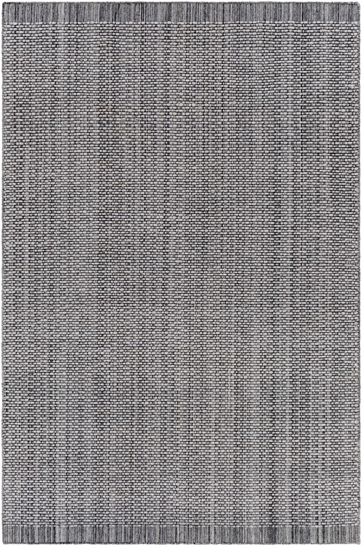 Charcoal Hand Loomed 100% Recycled PET Yarn Cottage Rectangle Handmade rug, Indoor use only, no fringe, non-washable. runner also available