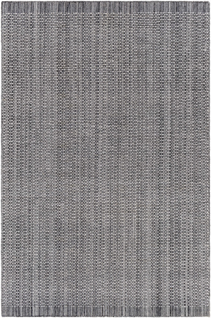 Charcoal Hand Loomed 100% Recycled PET Yarn Cottage Rectangle Handmade rug, Indoor use only, no fringe, non-washable. runner also available