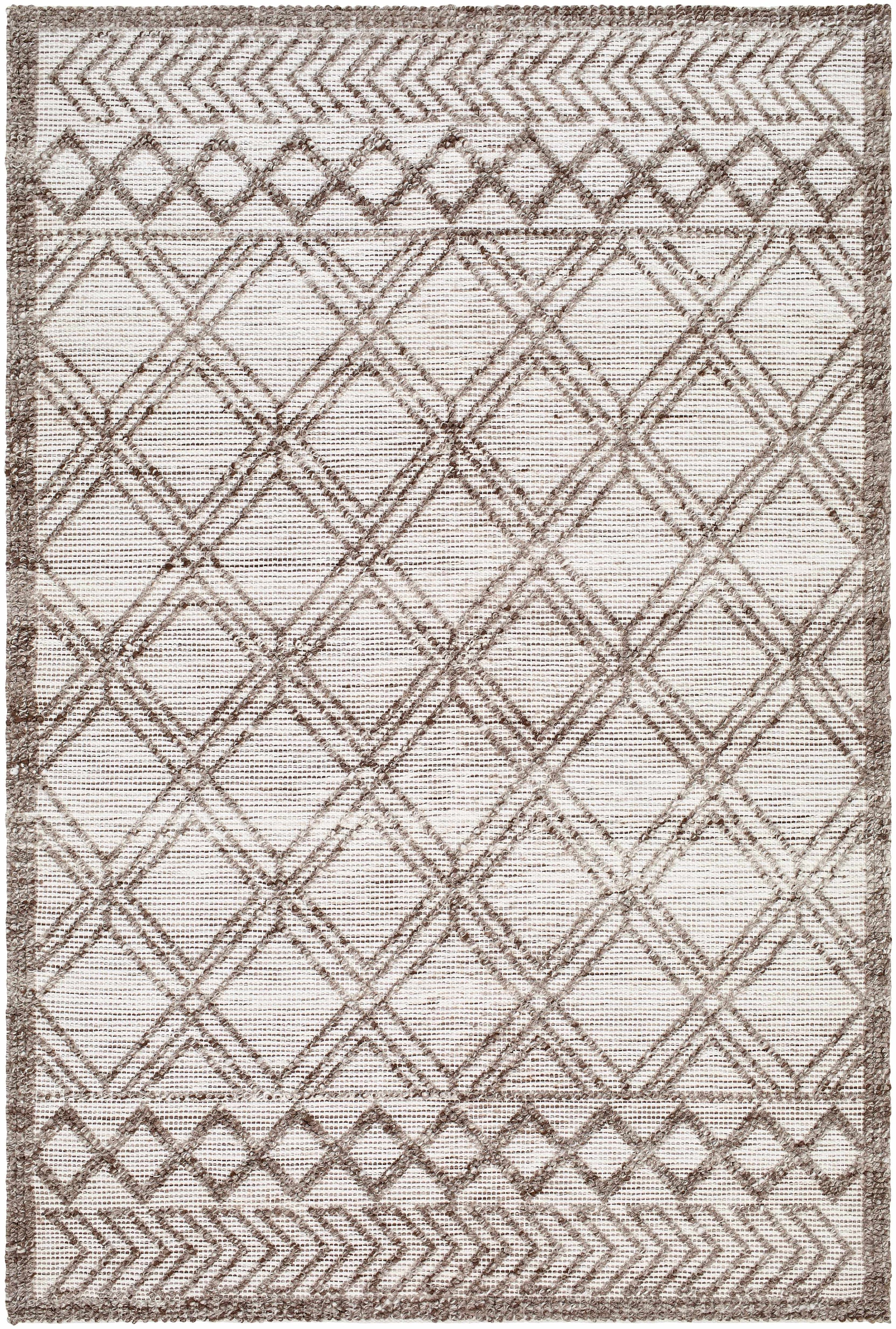 Beige Hand Woven 100% Recycled PET Yarn Global Rectangle Handmade rug, Indoor use only, no fringe, non-washable. runner also available