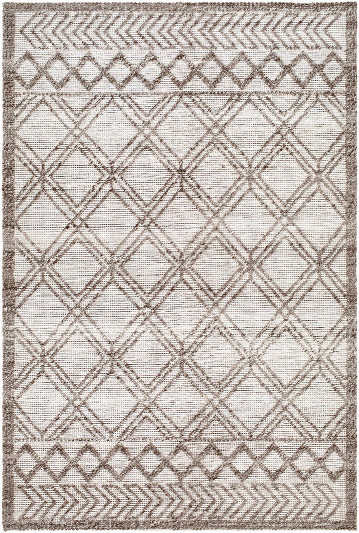 Beige Hand Woven 100% Recycled PET Yarn Global Rectangle Handmade rug, Indoor use only, no fringe, non-washable. runner also available