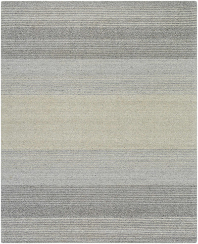 Slate Gray Hand Loomed 100% Wool Cottage Rectangle Handmade rug, Indoor use only, no fringe, non-washable.