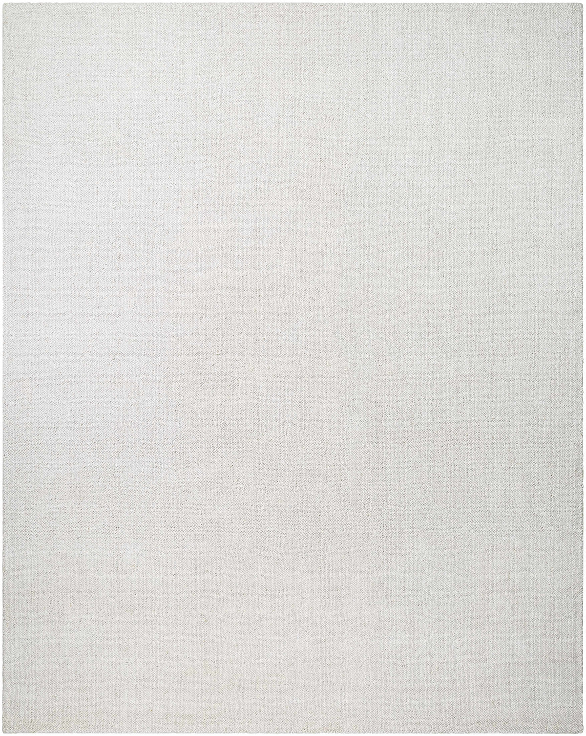 Ivory Hand Loomed 100% Recycled PET Yarn Cottage Rectangle Handmade rug, Indoor use only, no fringe, non-washable.