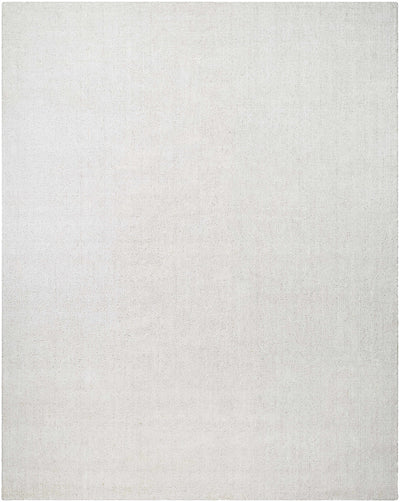 Ivory Hand Loomed 100% Recycled PET Yarn Cottage Rectangle Handmade rug, Indoor use only, no fringe, non-washable.