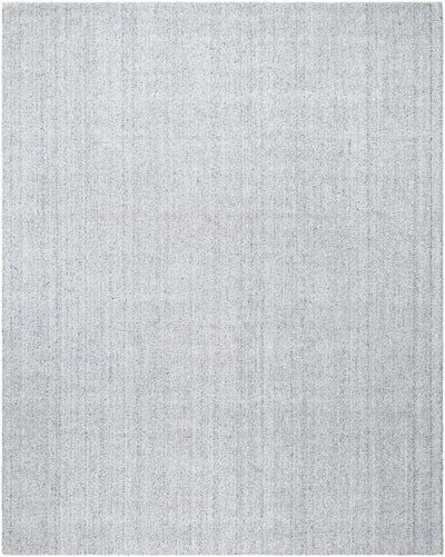 Silver Hand Loomed 100% Recycled PET Yarn Cottage Rectangle Handmade rug, Indoor use only, no fringe, non-washable.