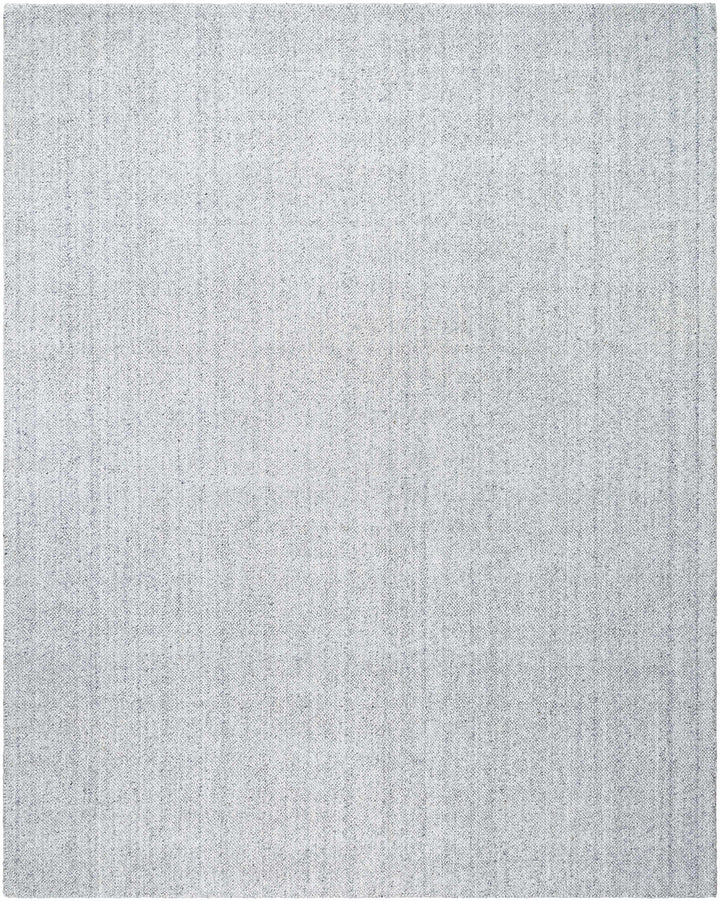 Silver Hand Loomed 100% Recycled PET Yarn Cottage Rectangle Handmade rug, Indoor use only, no fringe, non-washable.