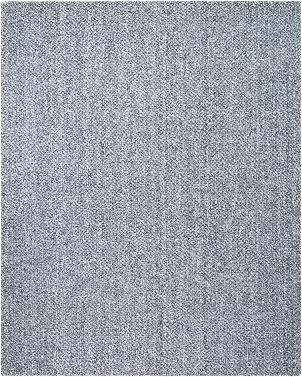 Slate Gray Hand Loomed 100% Recycled PET Yarn Cottage Rectangle Handmade rug, Indoor use only, no fringe, non-washable.