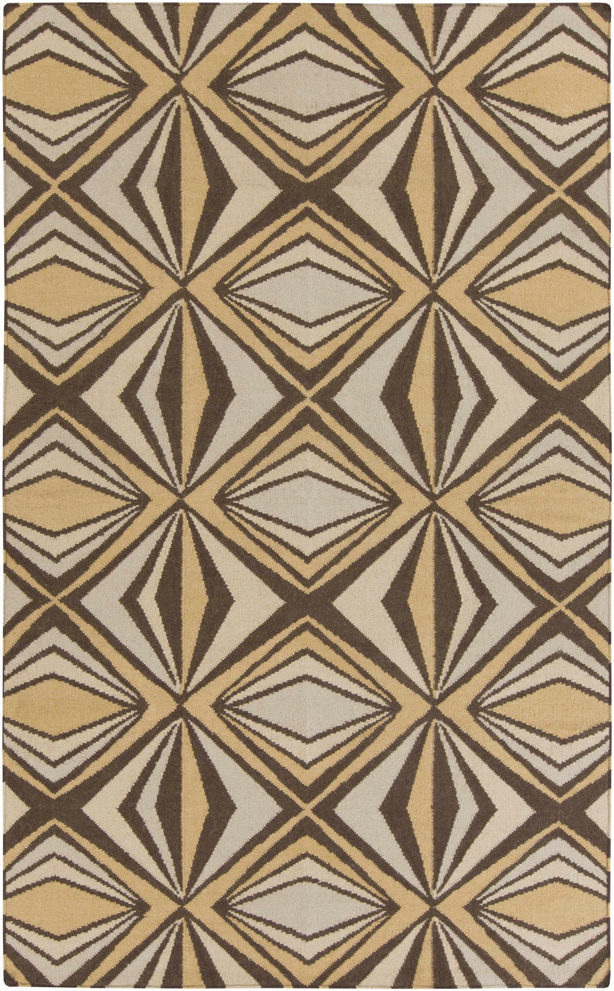 Dark Brown Hand Woven 100% Wool Modern Rectangle Handmade rug, Indoor use only, no fringe, non-washable. runner also available