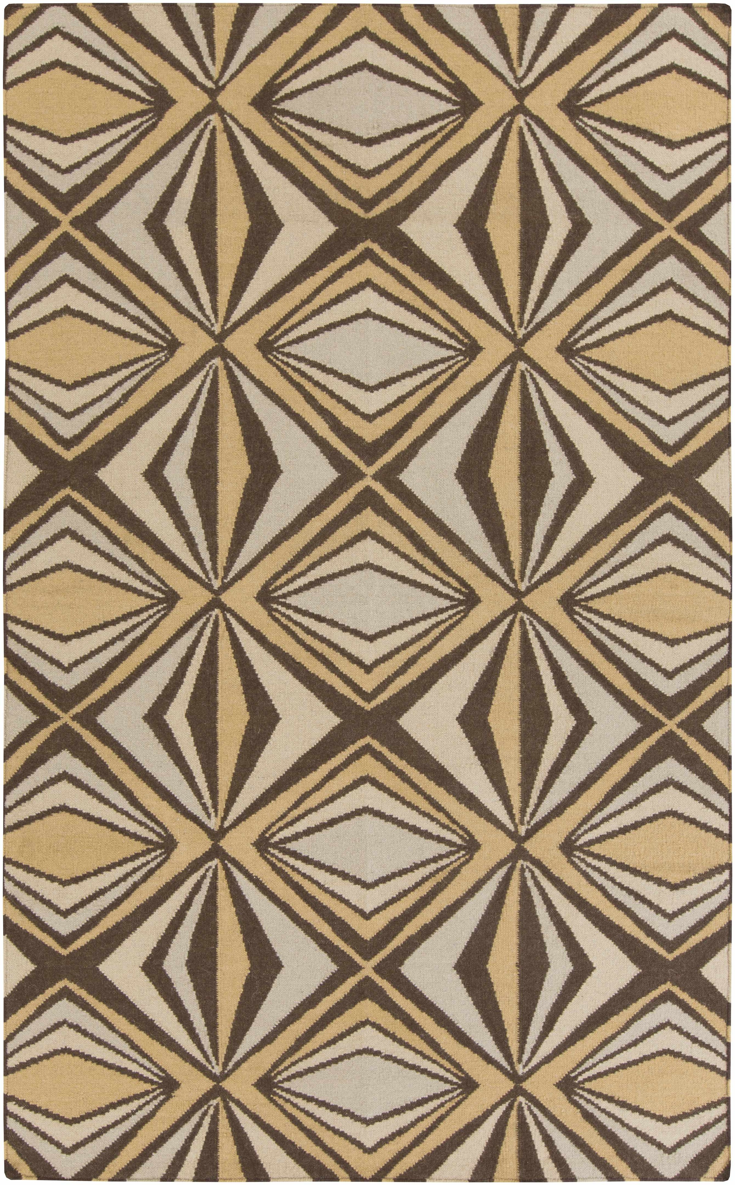 Dark Brown Hand Woven 100% Wool Modern Rectangle Handmade rug, Indoor use only, no fringe, non-washable. runner also available