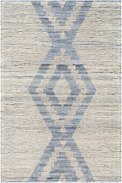 Beige Hand Woven 70% Cotton, 30% Wool Global Rectangle Handmade rug, Indoor use only, no fringe, non-washable. runner also available