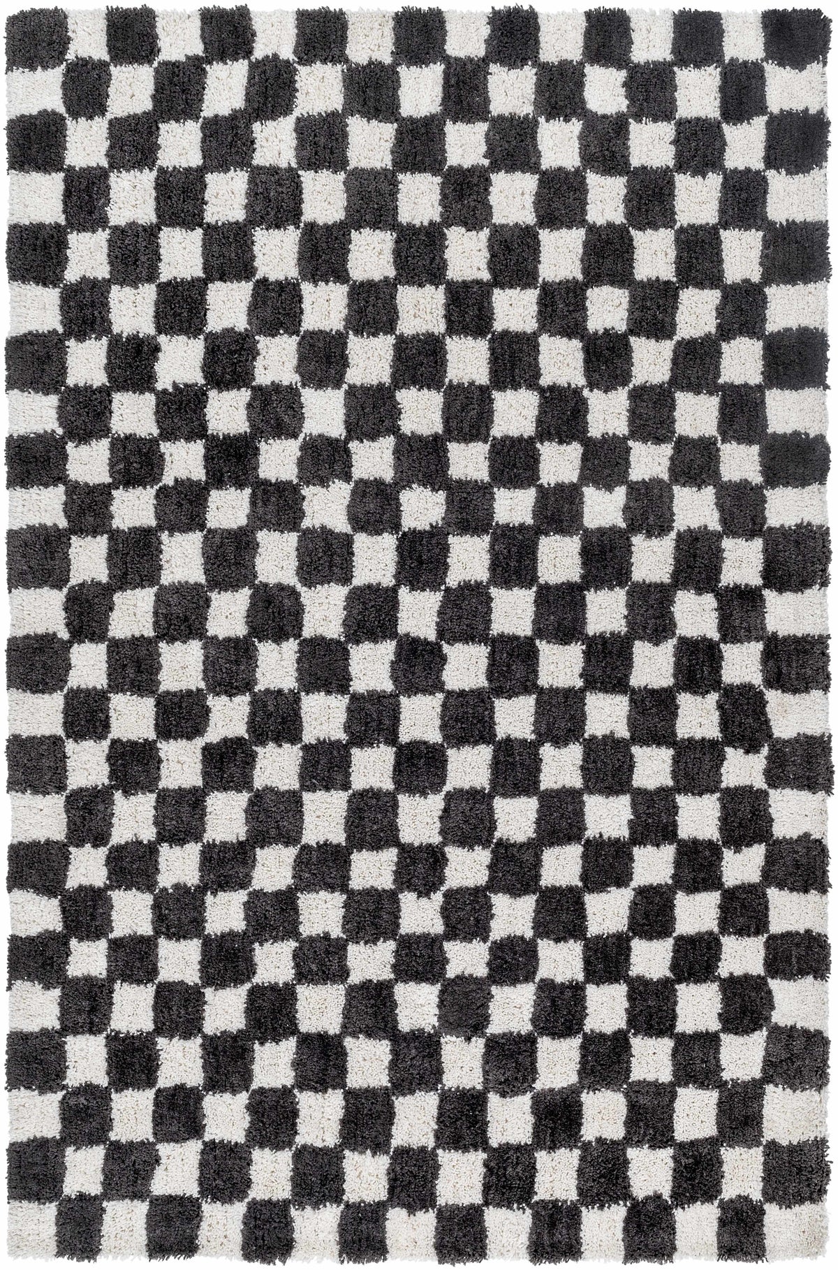 Charcoal Hand Tufted 100% Microfiber Modern Rectangle Handmade rug, Indoor use only, no fringe, non-washable.