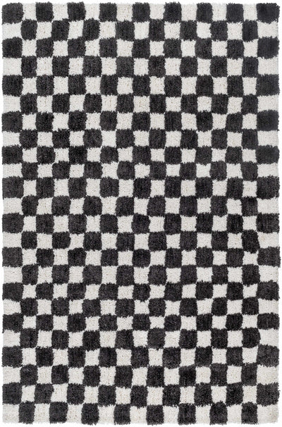 Charcoal Hand Tufted 100% Microfiber Modern Rectangle Handmade rug, Indoor use only, no fringe, non-washable.